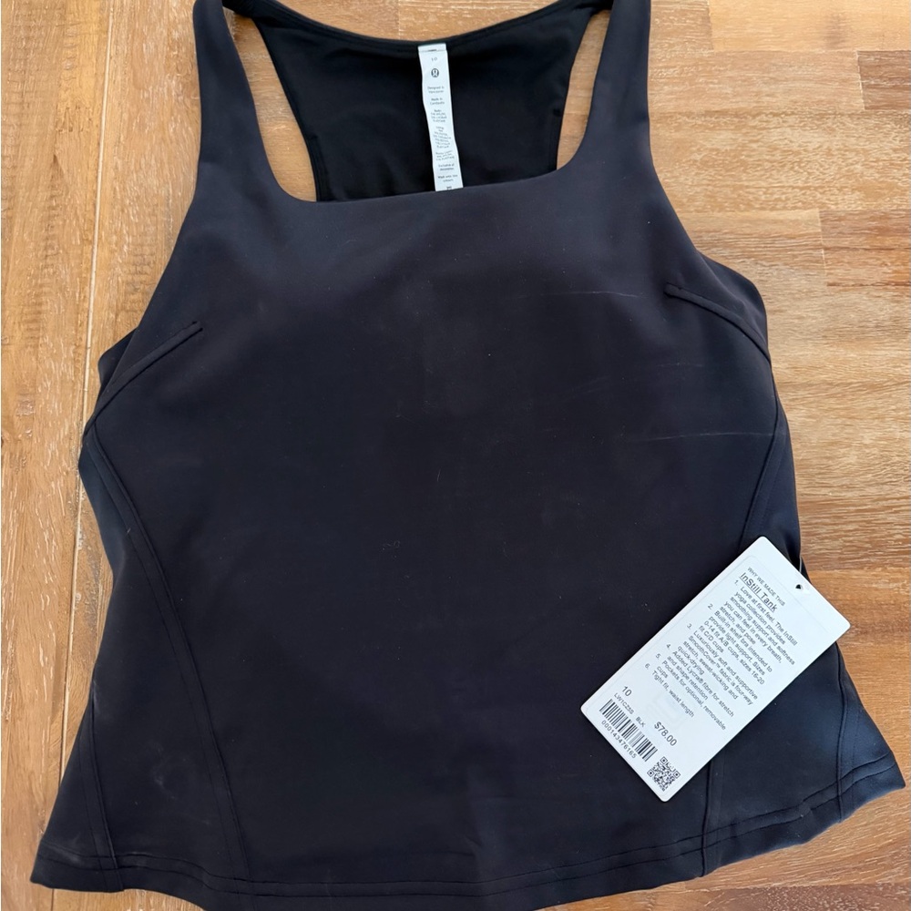 lululemon athletica Black Tank Top (Size 10)
